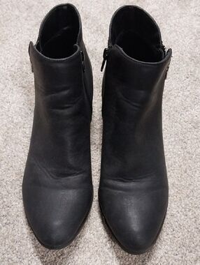 Women's Black Ankle Booties - Sleek Side-Zip Design